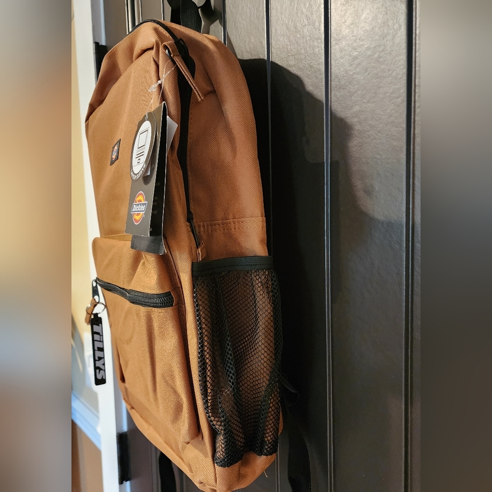 NWT Tillys Dickies Tan Backpack, Durable Canvas Design - Picture 3 of 6